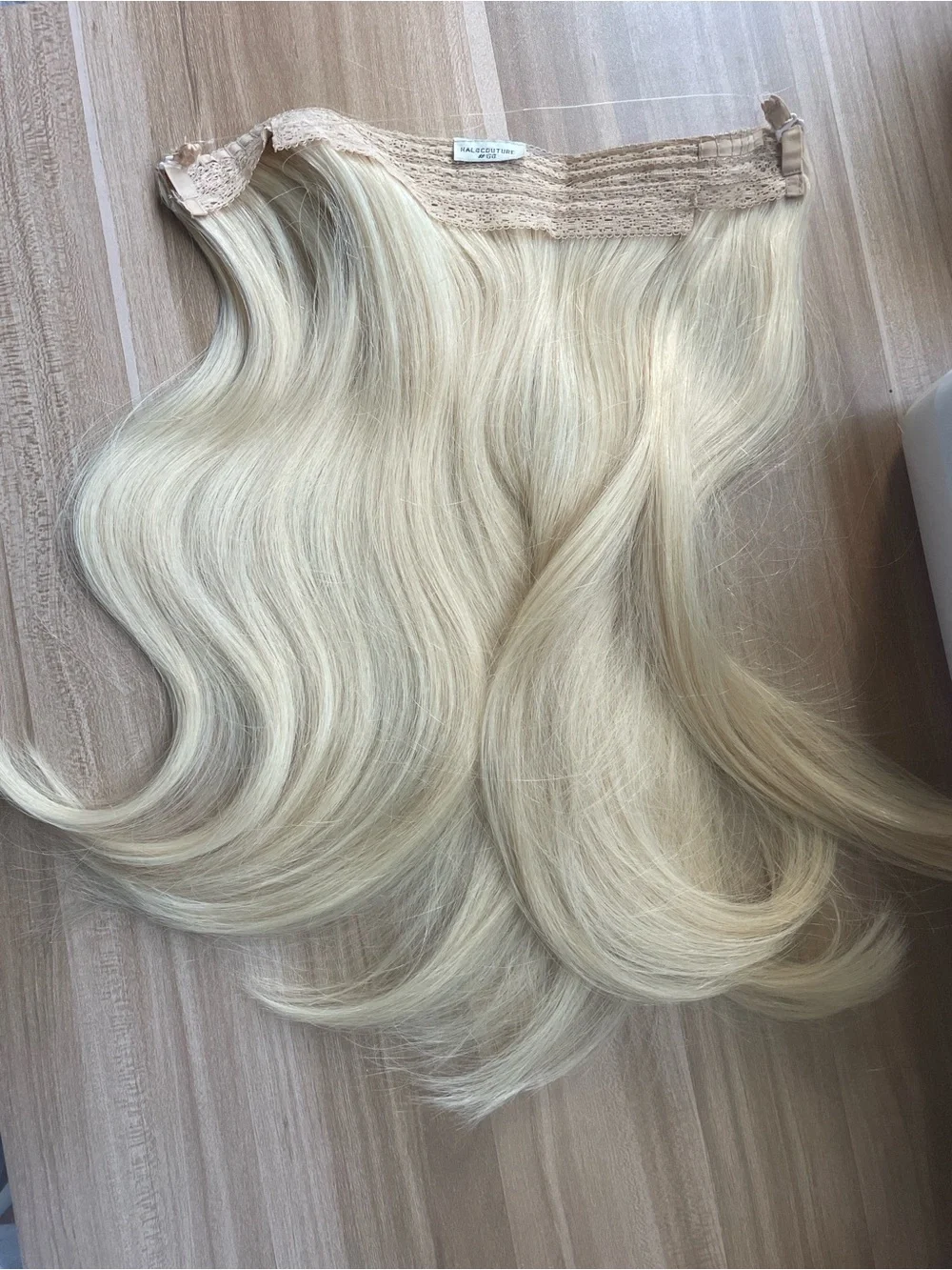 Blonde 16inch Halo Hair Extensions - Luxury Natural Finish